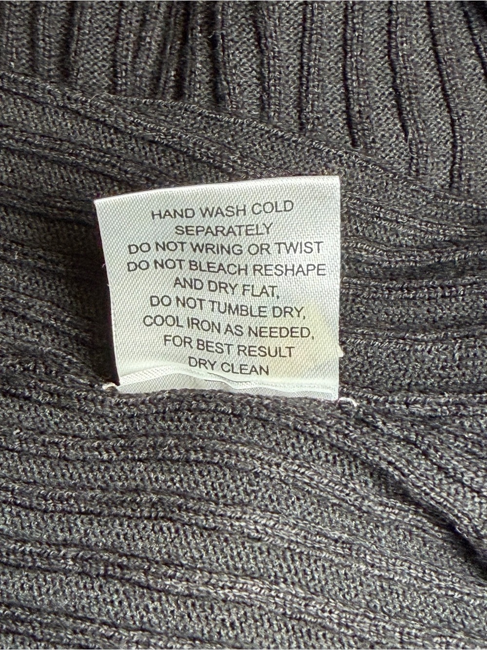 Pink Rose Black Ribbed Duster Cardigan Open Front Pockets Size Small Long - Picture 4 of 6